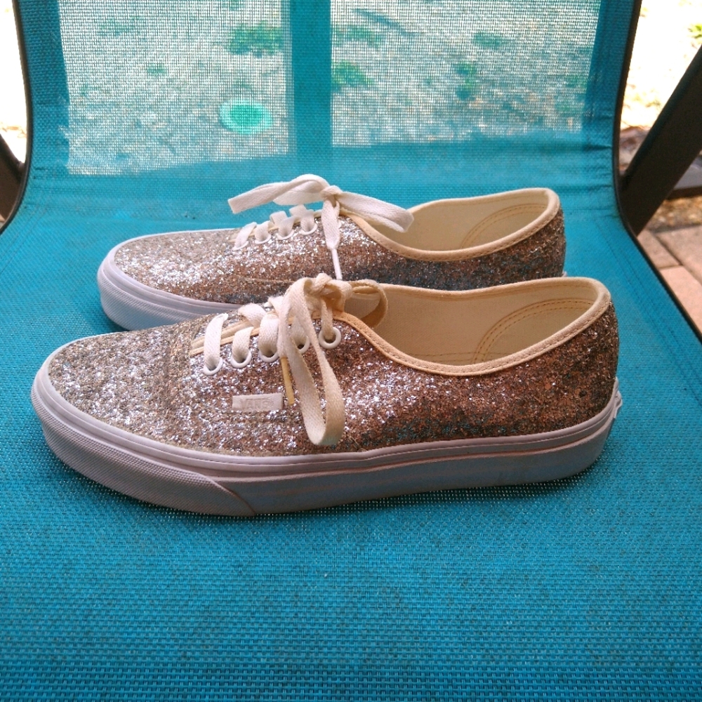 VANS Authentic Glitter Iridescent Metallic Sneaker